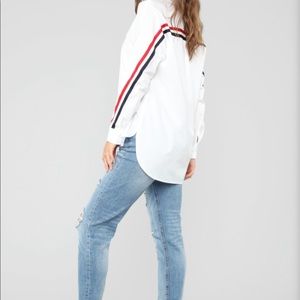 You Got The Edge Button Down Shirt - FASHION NOVA